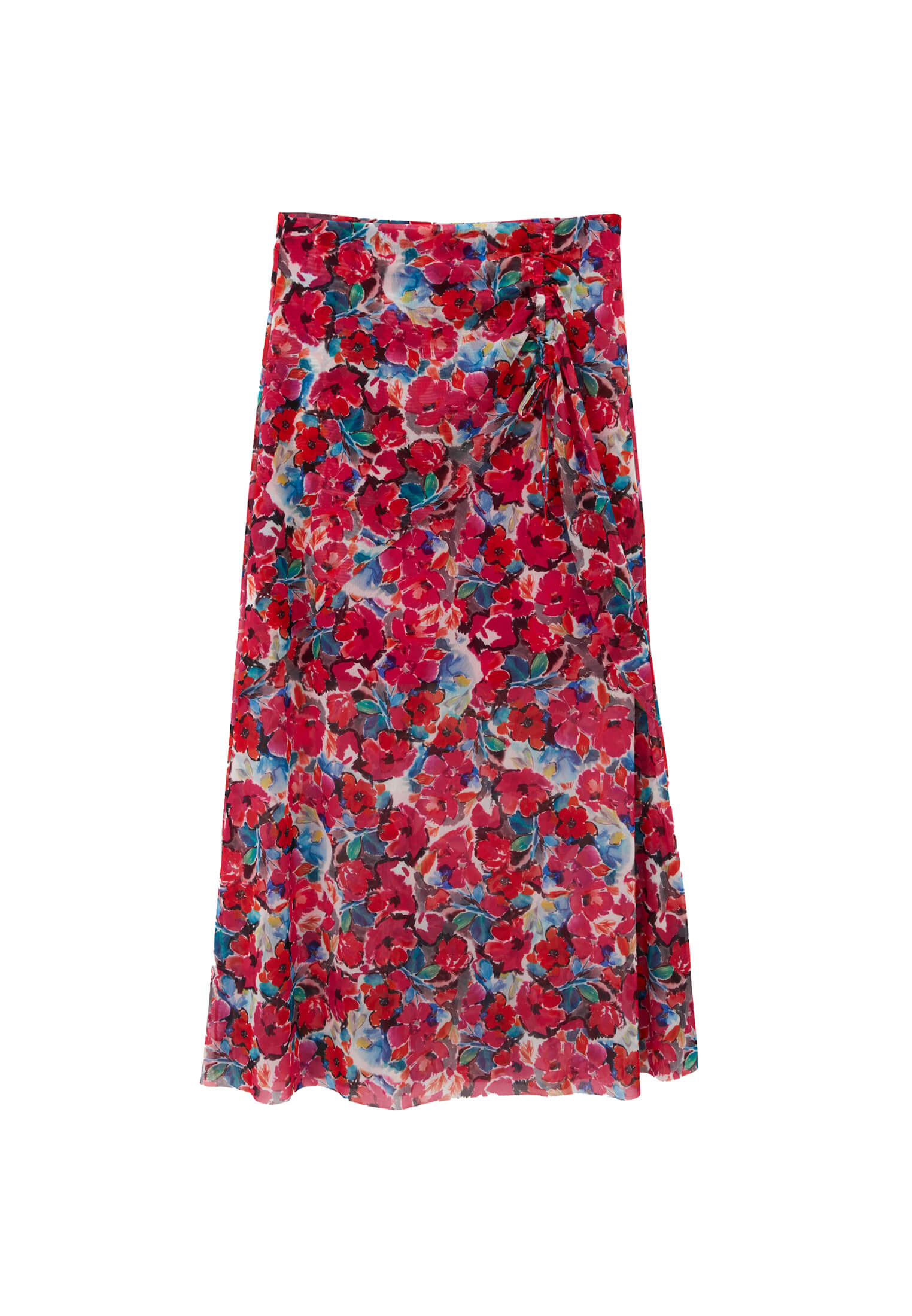 تنورة عالية الخصر - مشط زهور - مشط زهور