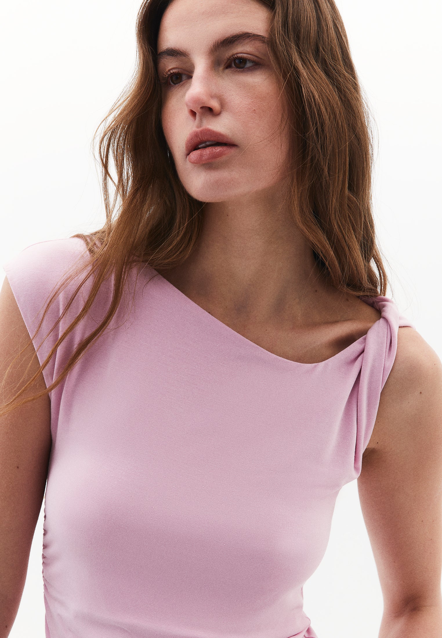 ASYMMETRIC BLOUSE - FRAGRANT LILAC