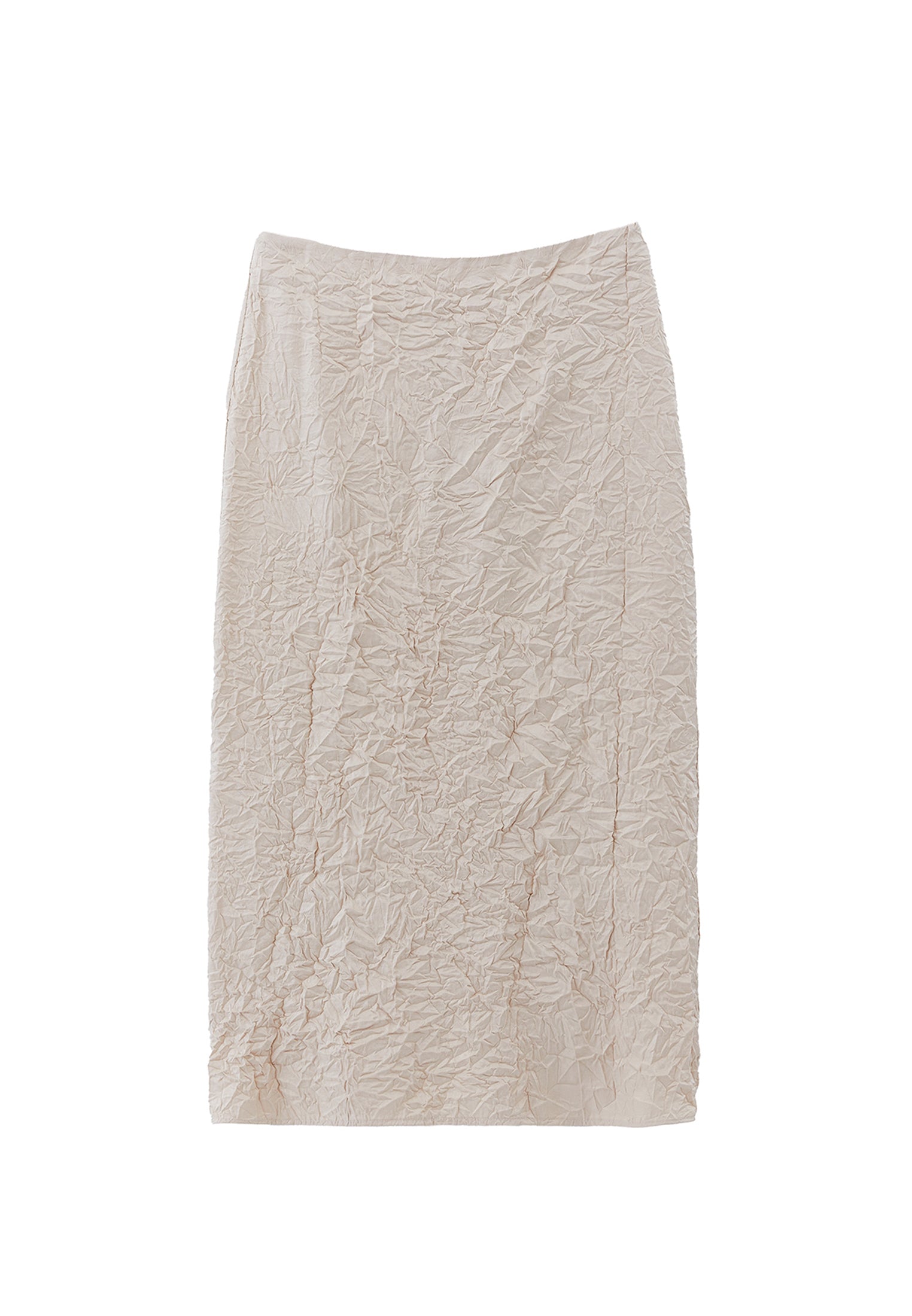 High Waist Skirt - FROSTED ALMOND