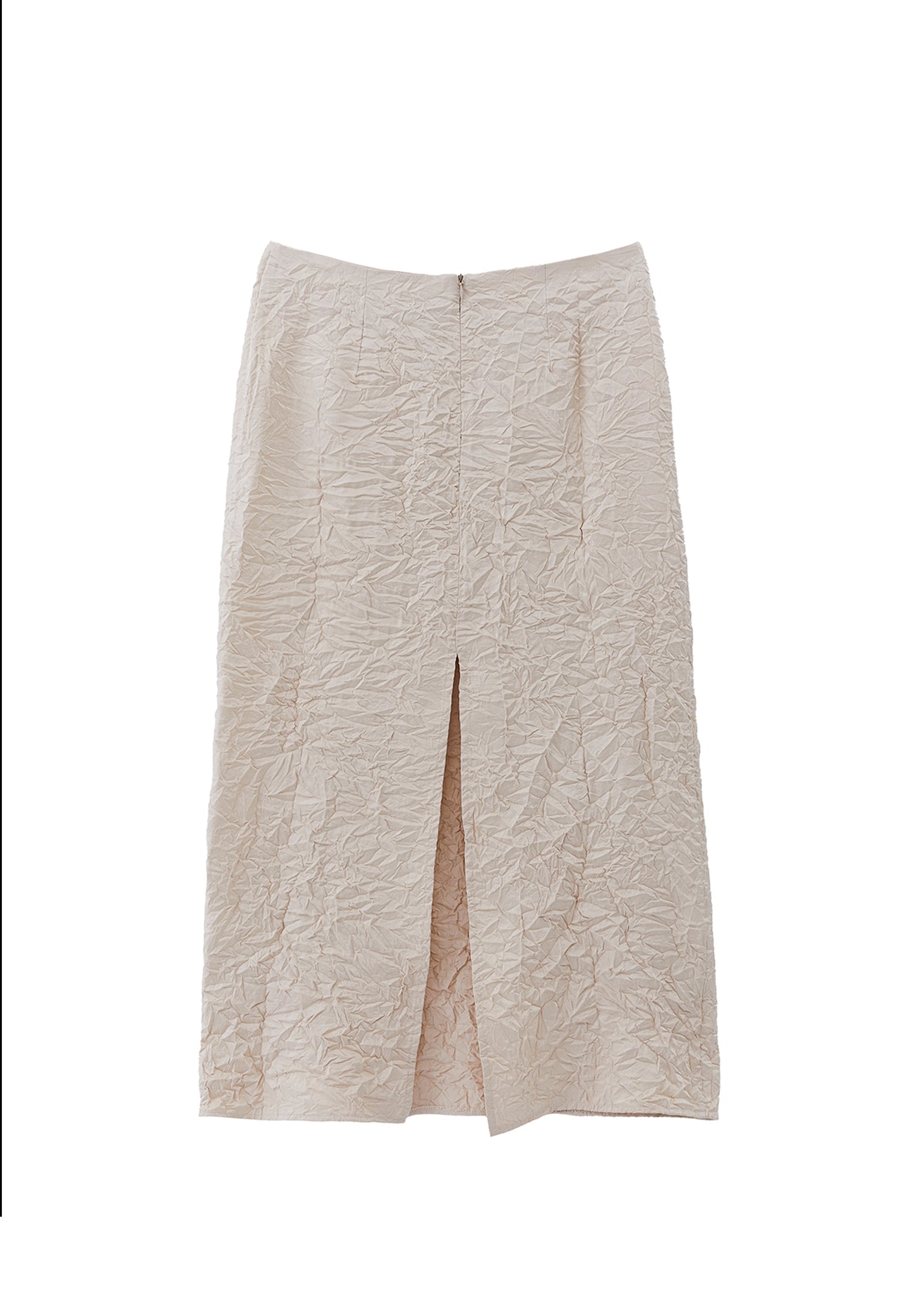 High Waist Skirt - FROSTED ALMOND