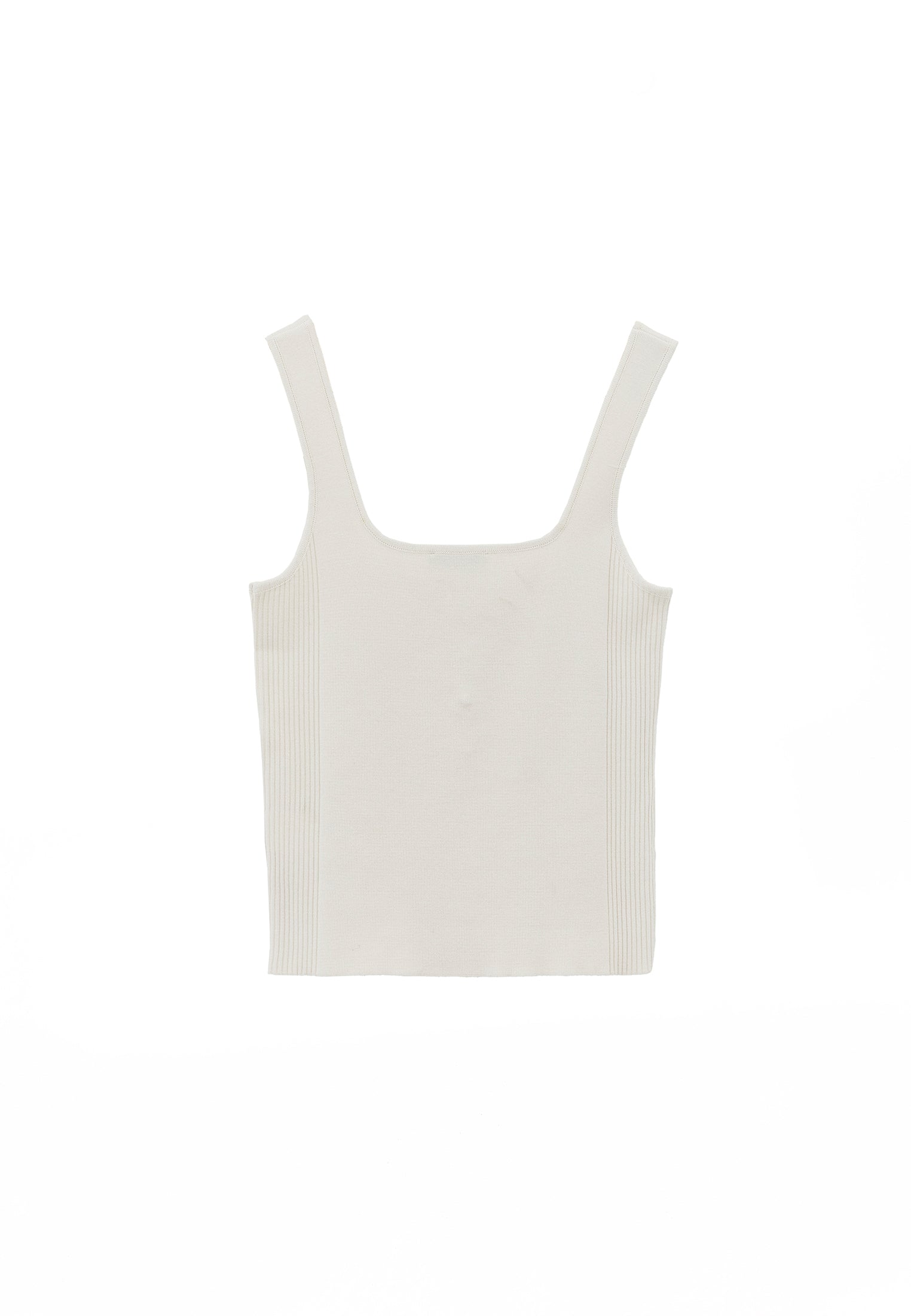 U Neck Sleeveless Tank Top - ICE MILK