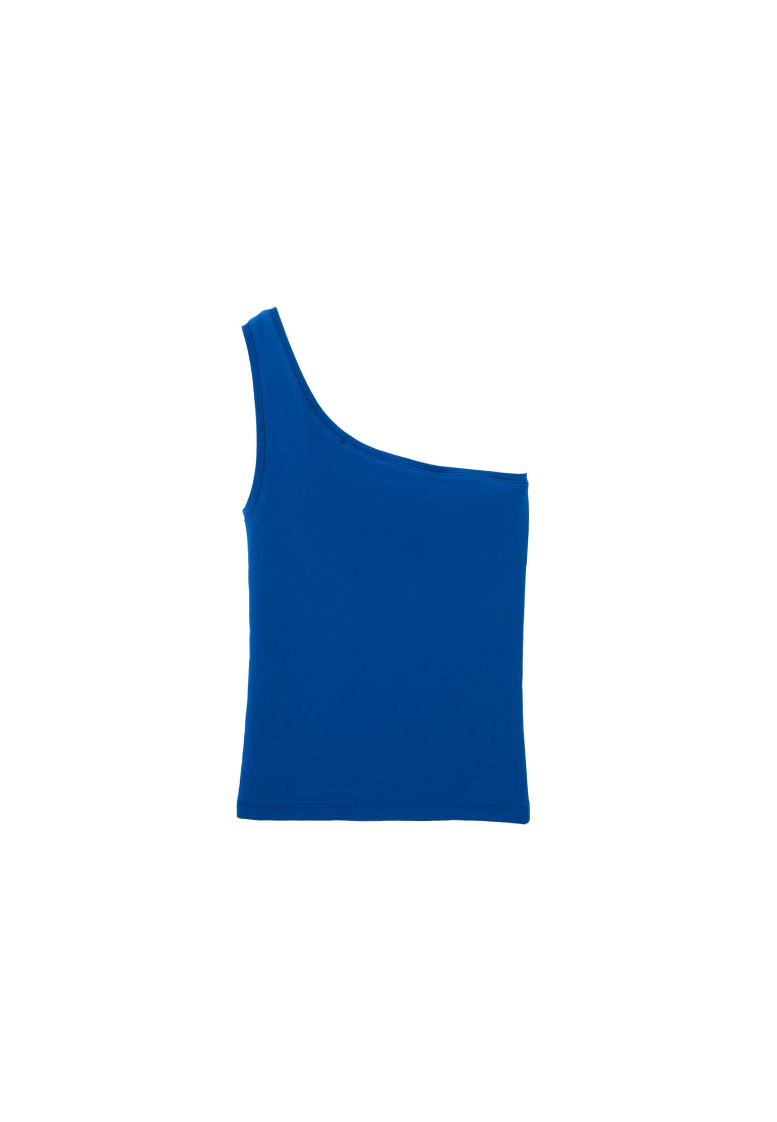 One Shoulder Tank Top - LAPIS BLUE
