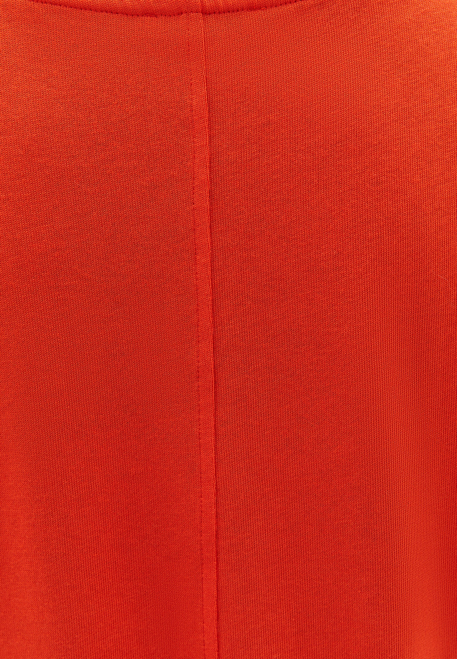 Boat Neck Sleeveless T-Shirt - MANDARIN RED
