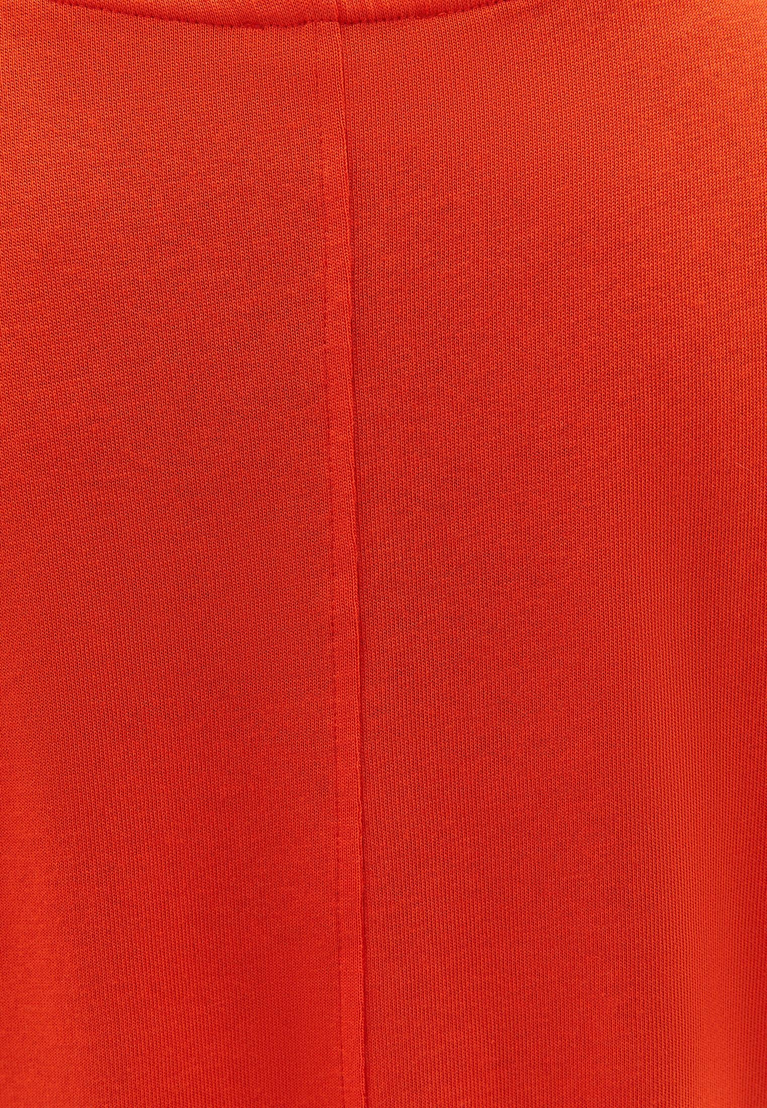 Boat Neck Sleeveless T-Shirt - MANDARIN RED