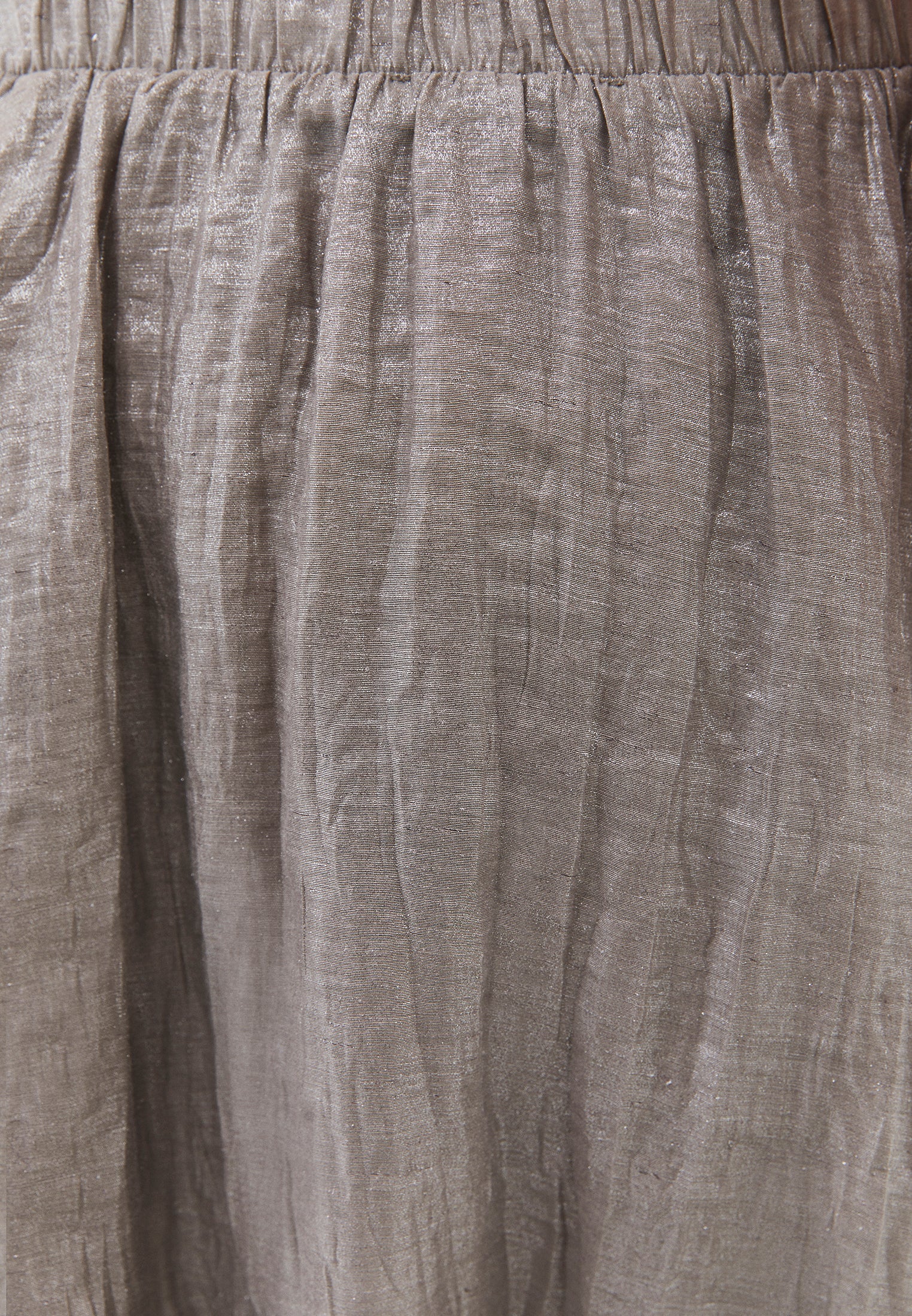 Shiny Flared Long Skirt - MOON ROCK