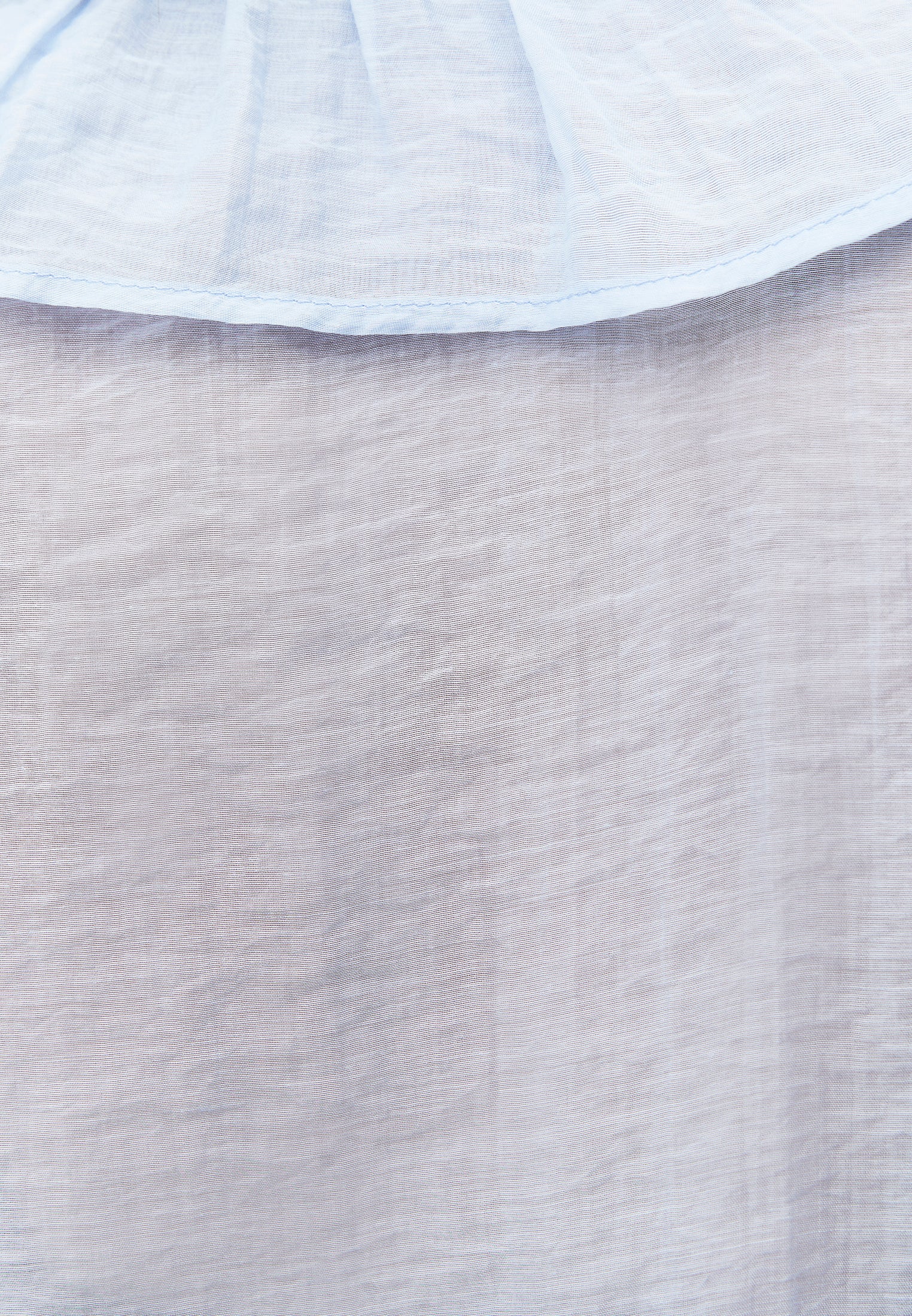 Ruffle Detail Buttoned Blouse - NANTUCKET BREEZE