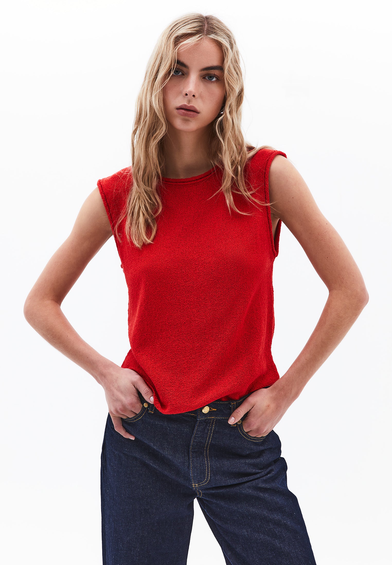 TUNIC TANK - RACING RED