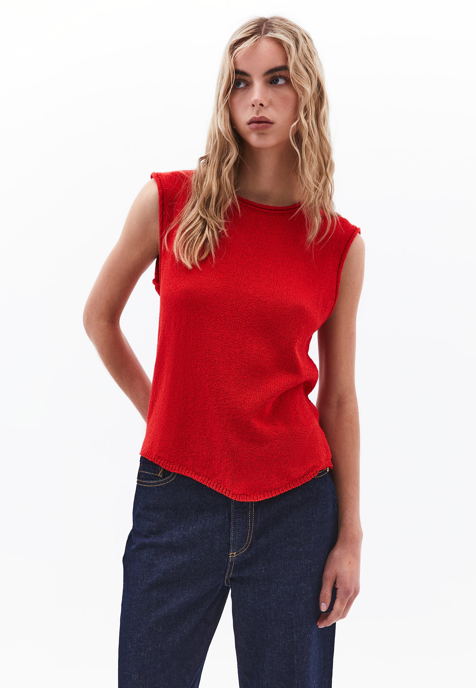 TUNIC TANK - RACING RED