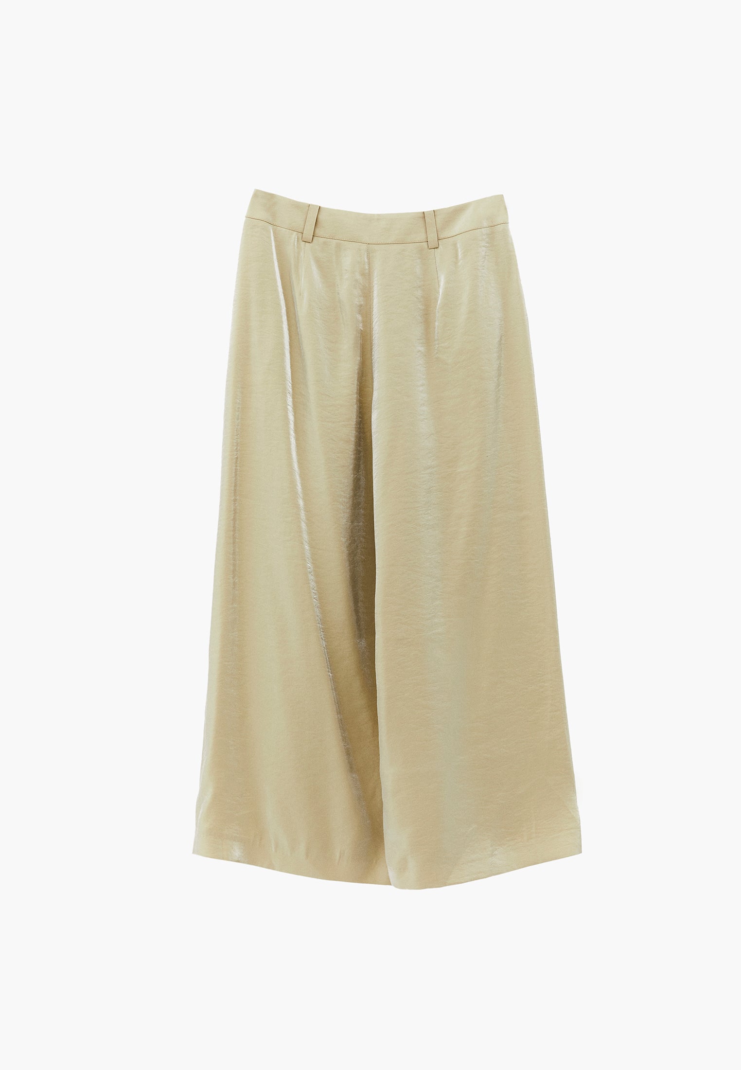 Wide leg pants with belt detail - SAGE GREEN