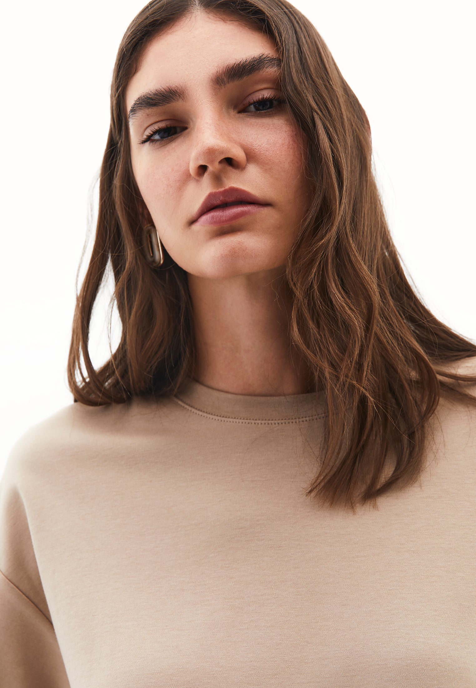 تيشيرت قطني كبير الحجم - SAVANNAH TAN