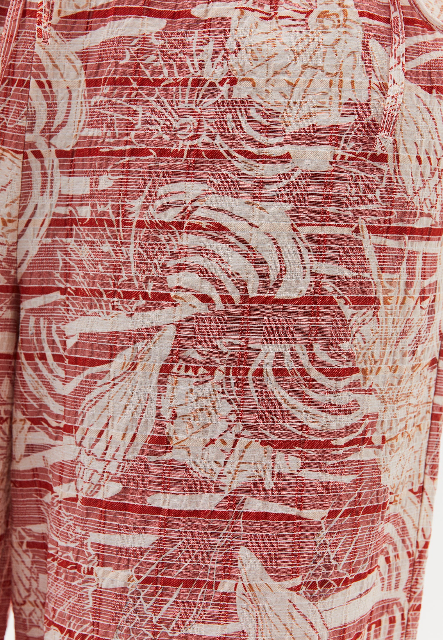 Comfortable Viscose Linen Pants - SHELL COMB