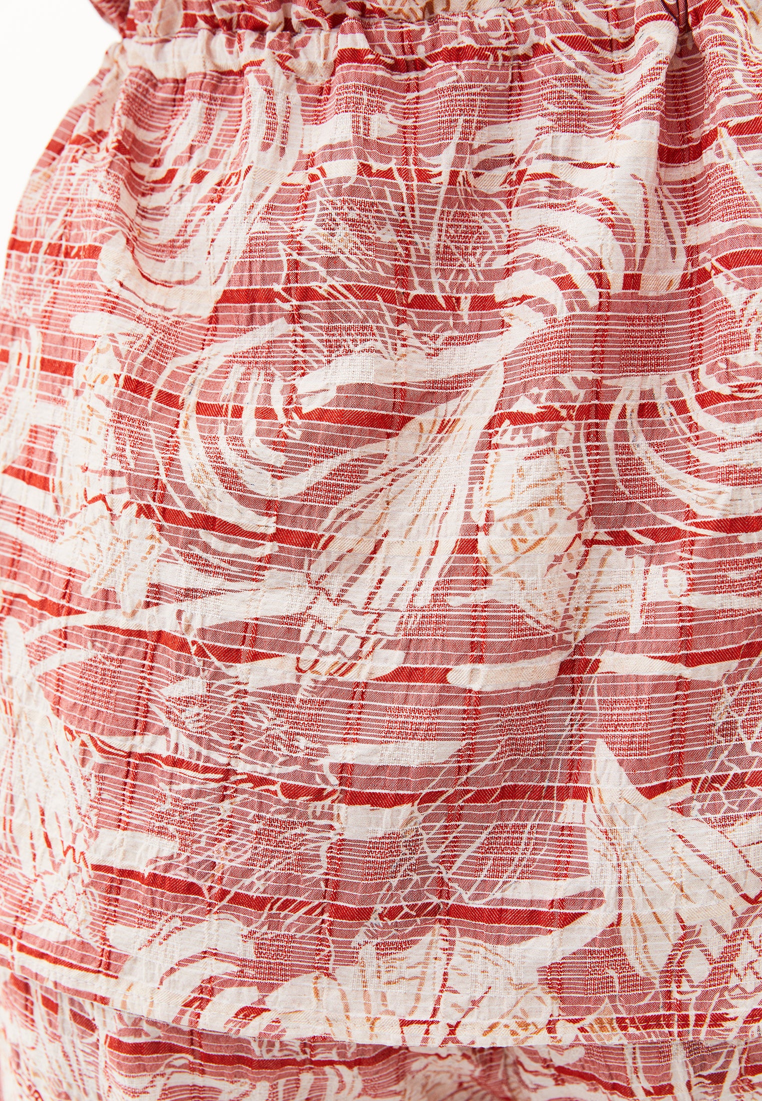 بلوزة فيسكوز بدون حمالات - مشط صدفي