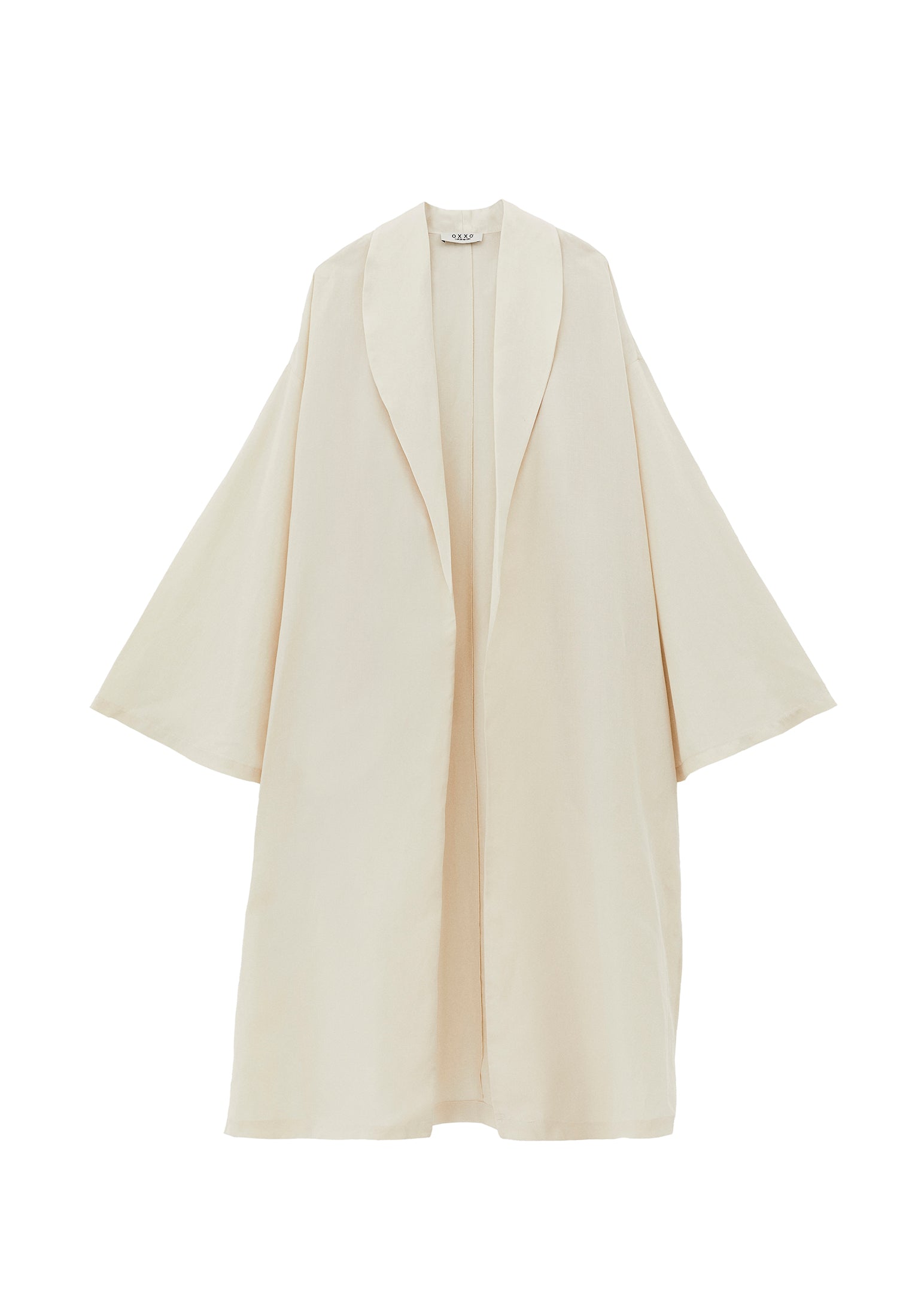 Kimono Tunic With Slit Detail - SILVER BIRCH