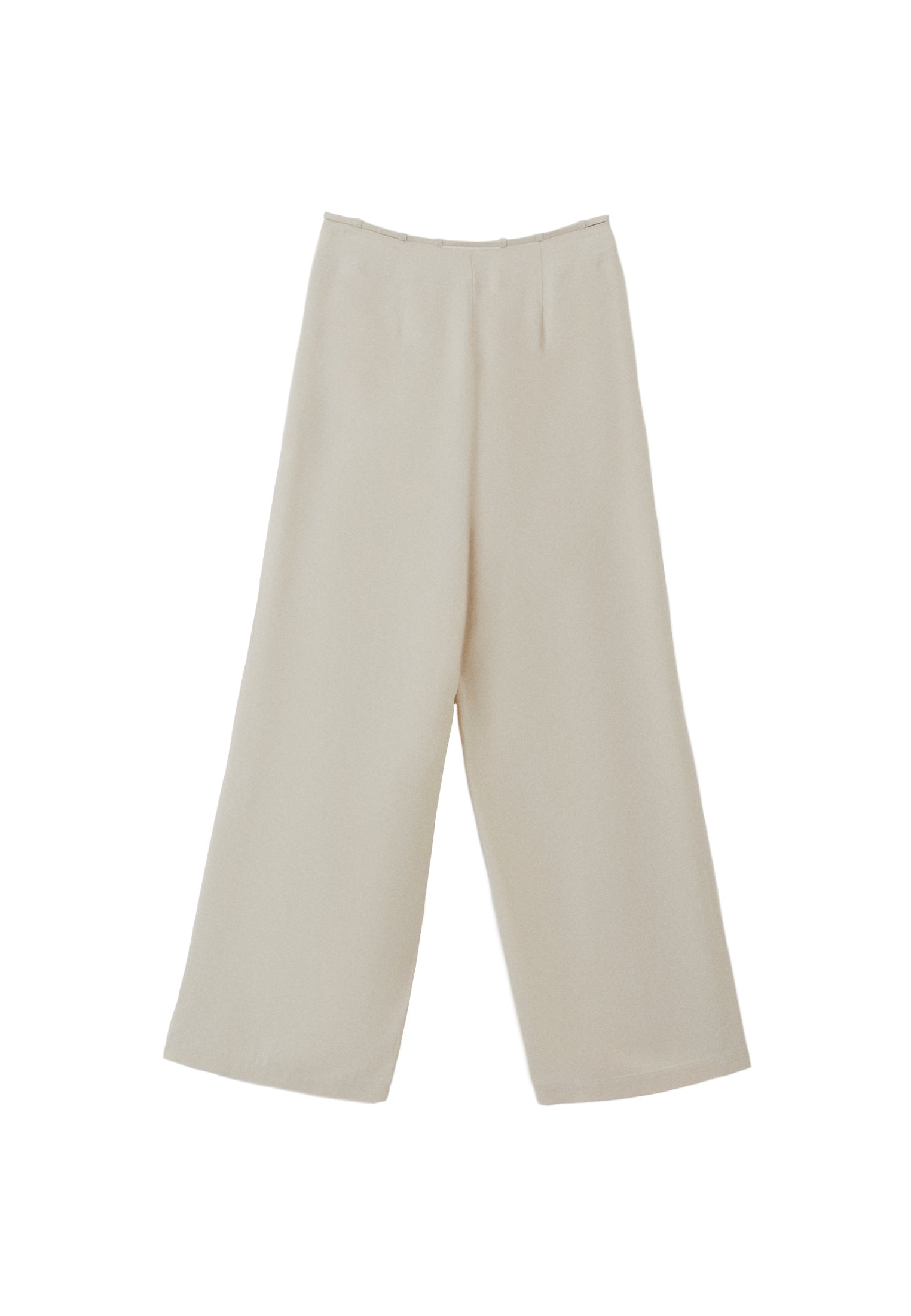 Wide Leg Pants With Bead Details - SILVER BIRCH