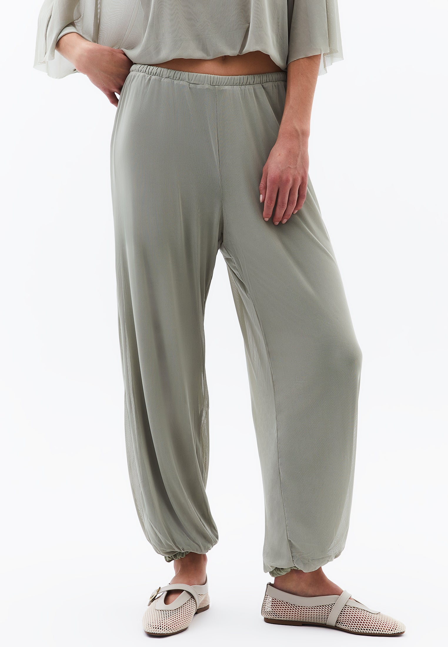 Balloon Form Jogger Pants - TEA