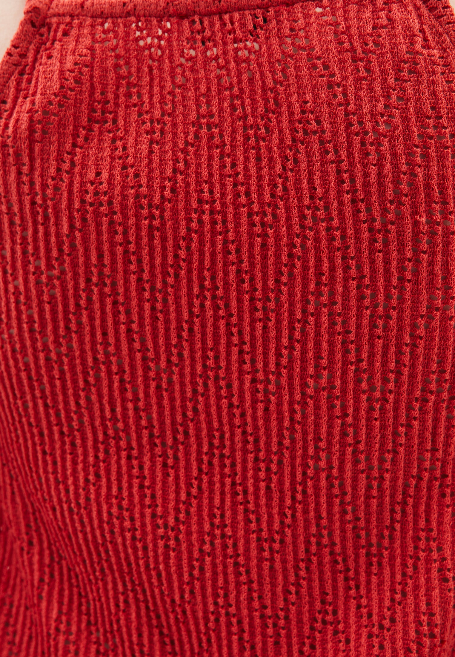 Halter Neck Cotton Tank Top - VALIANT POPPY