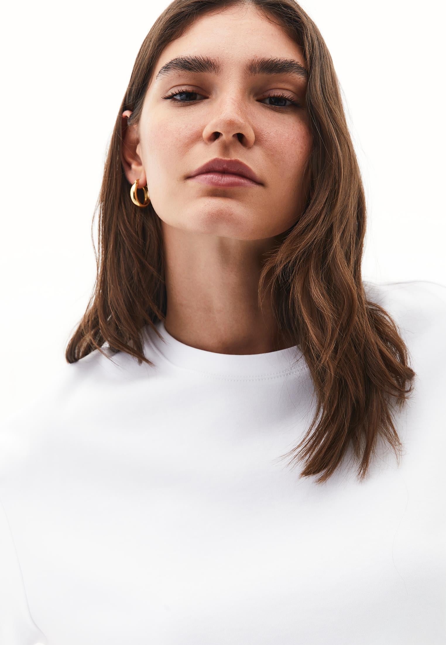 Oversize Cotton T-Shirt - WHITE