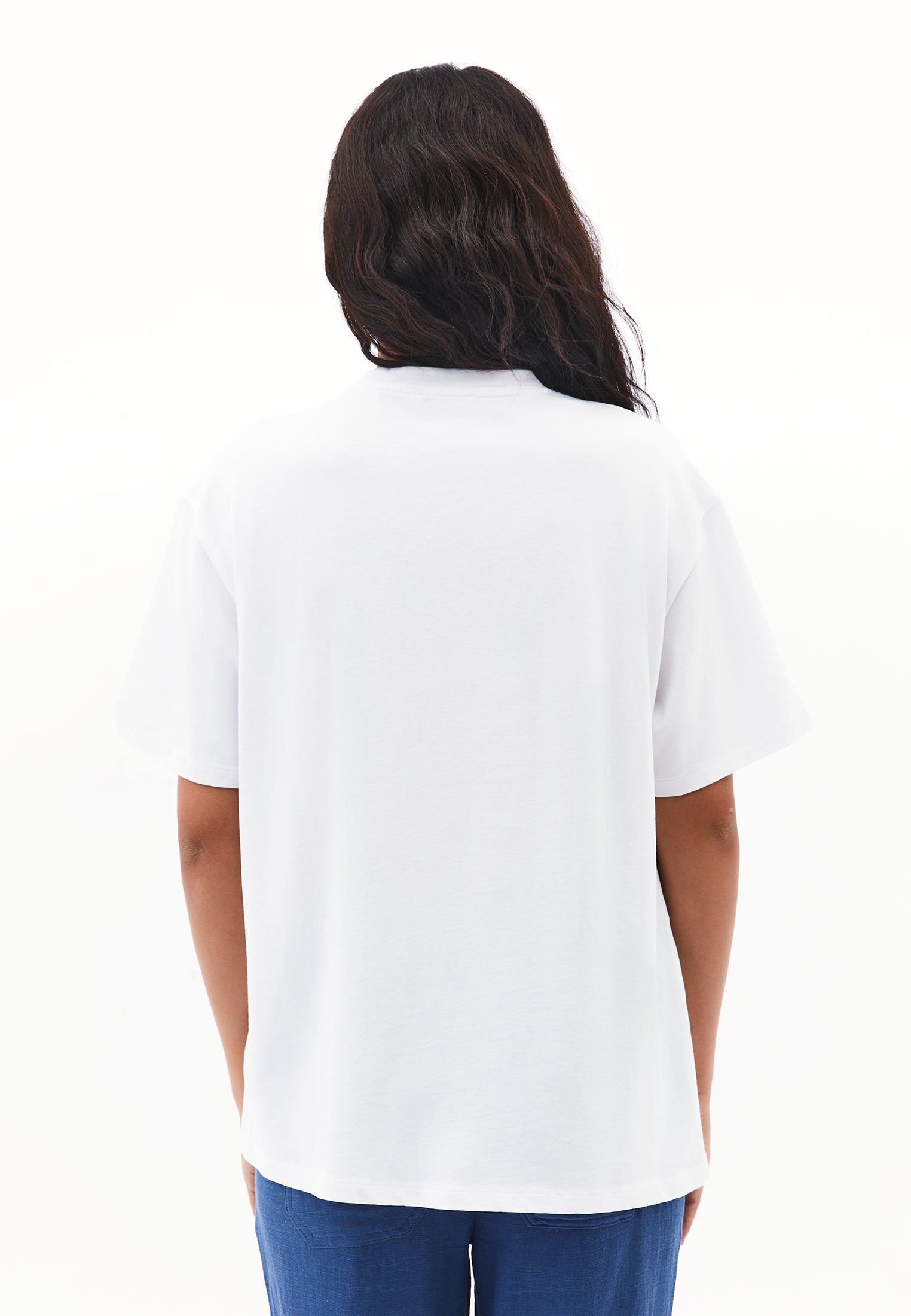 Printed Oversize T-Shirt - WHITE