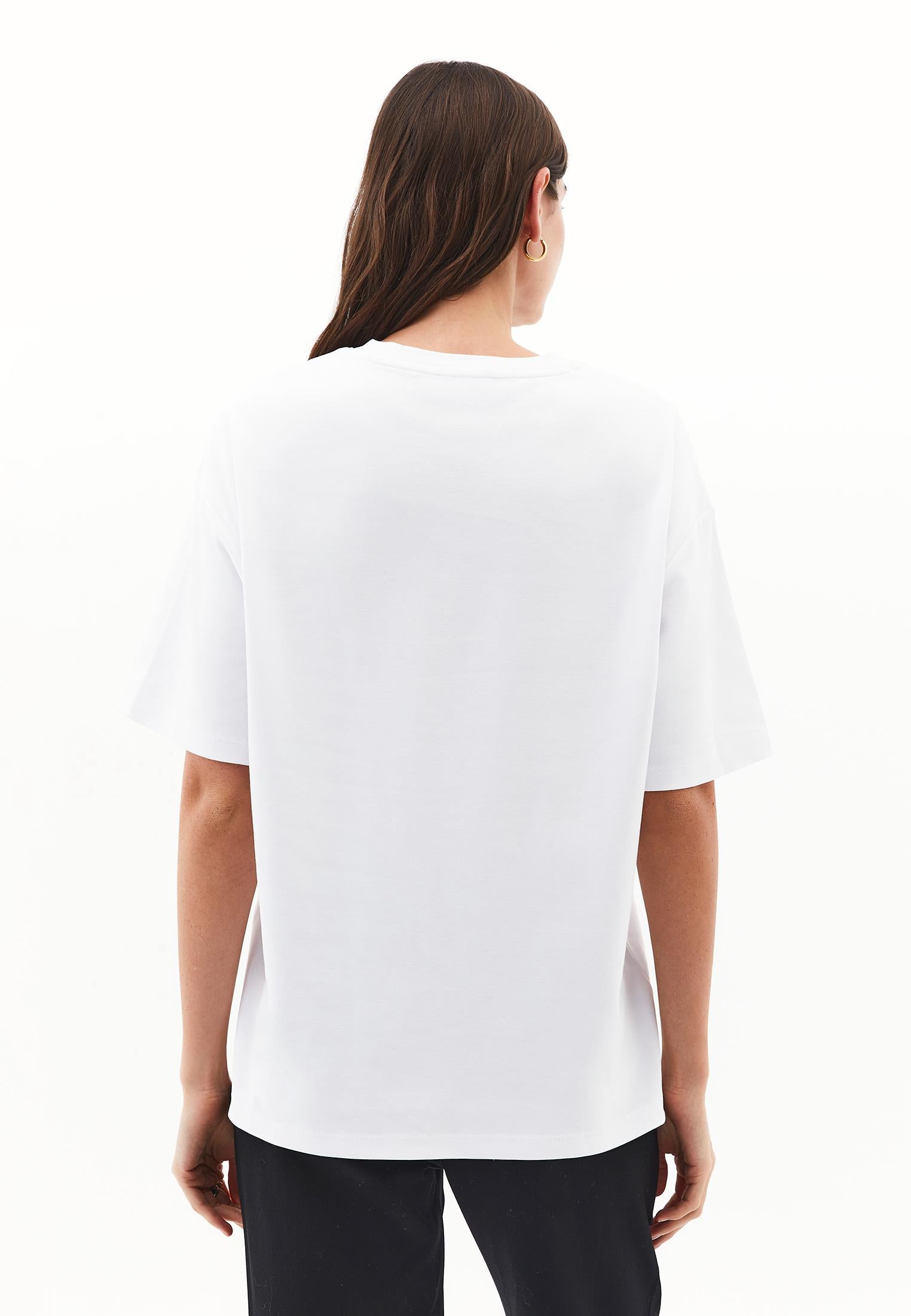 Oversize Cotton T-Shirt - WHITE