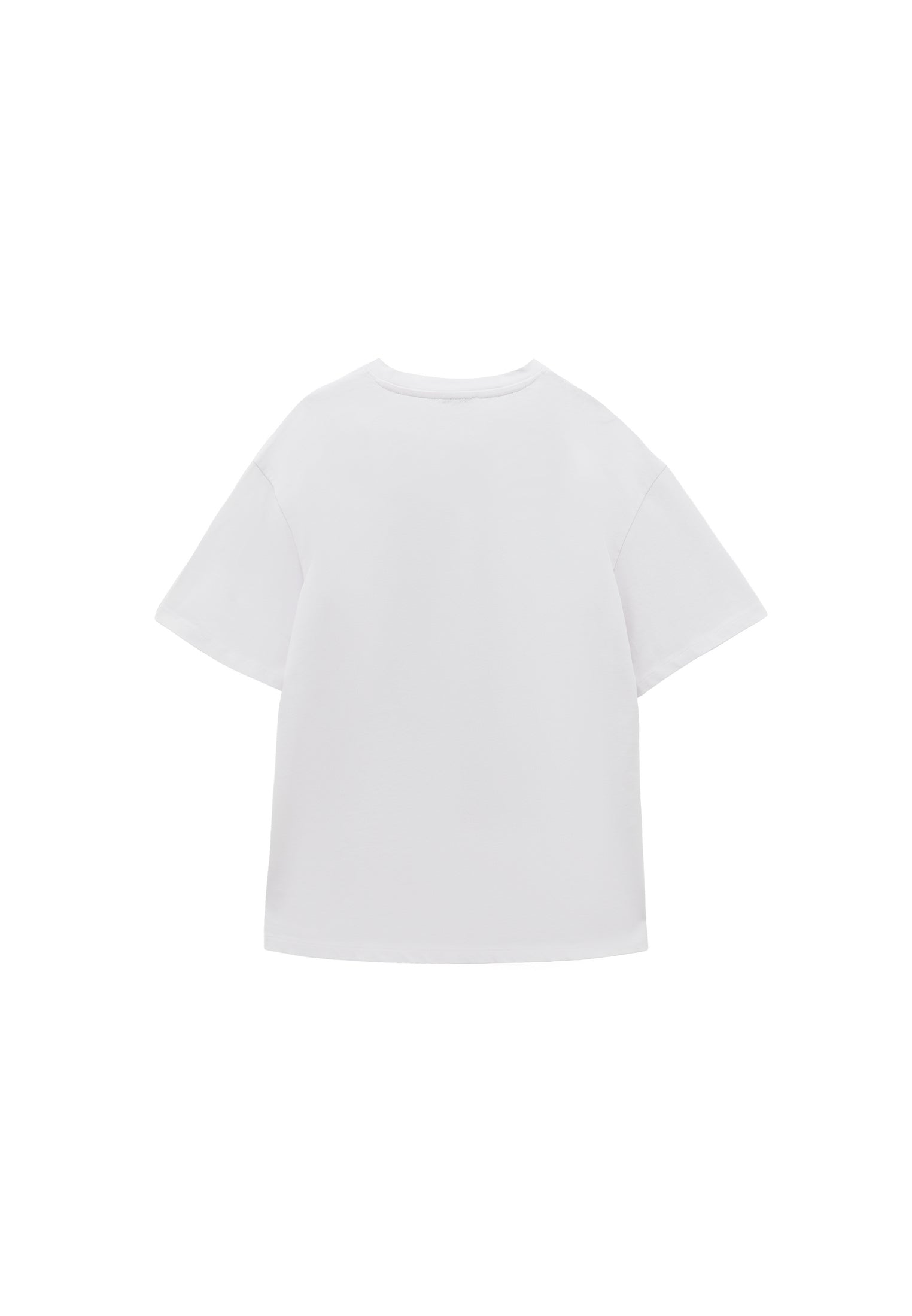 Printed Oversize T-Shirt - WHITE