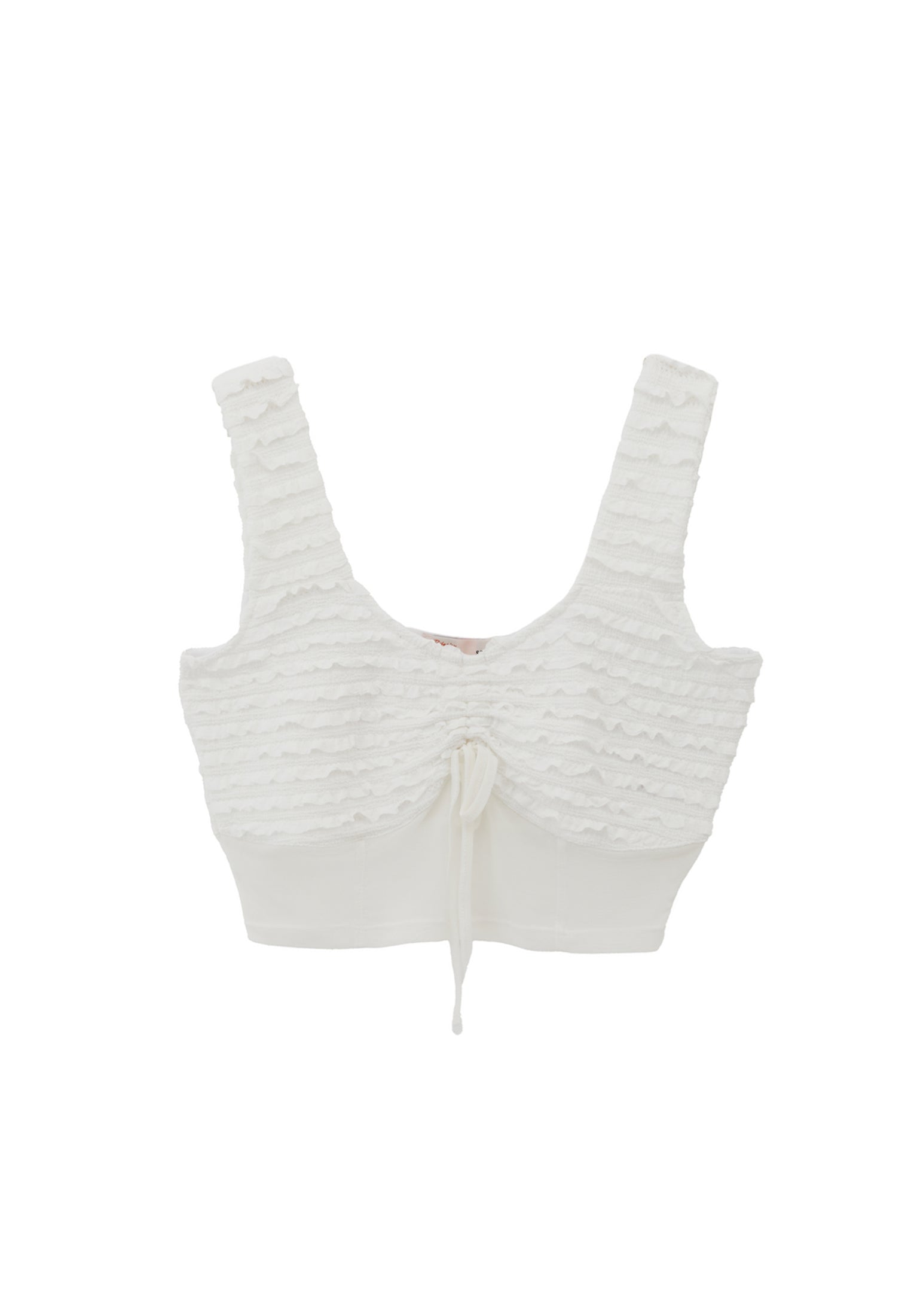 بلوزة بفتحة رقبة على شكل حرف V - أبيض