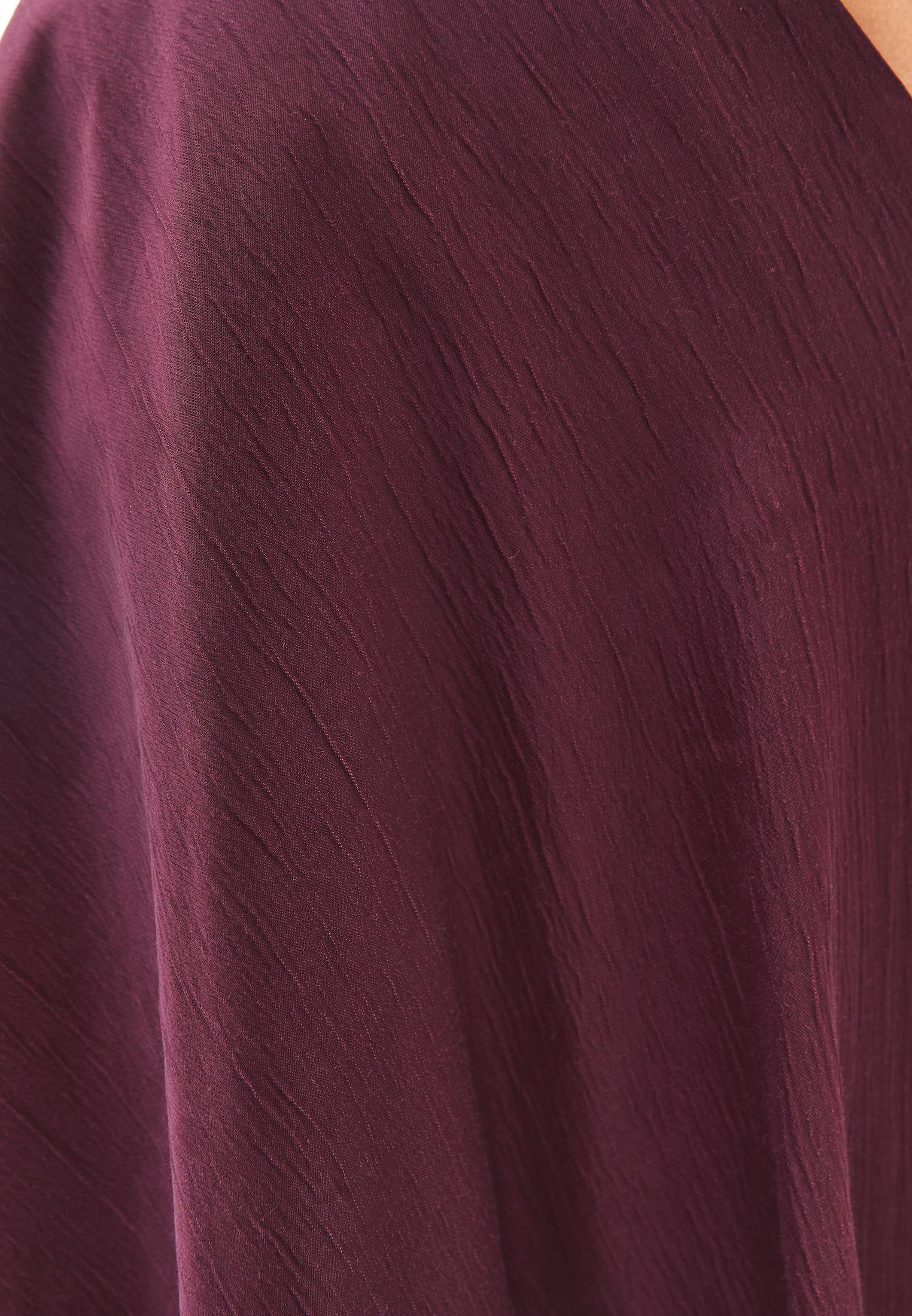 V Neck Long Dress - WINETASTING