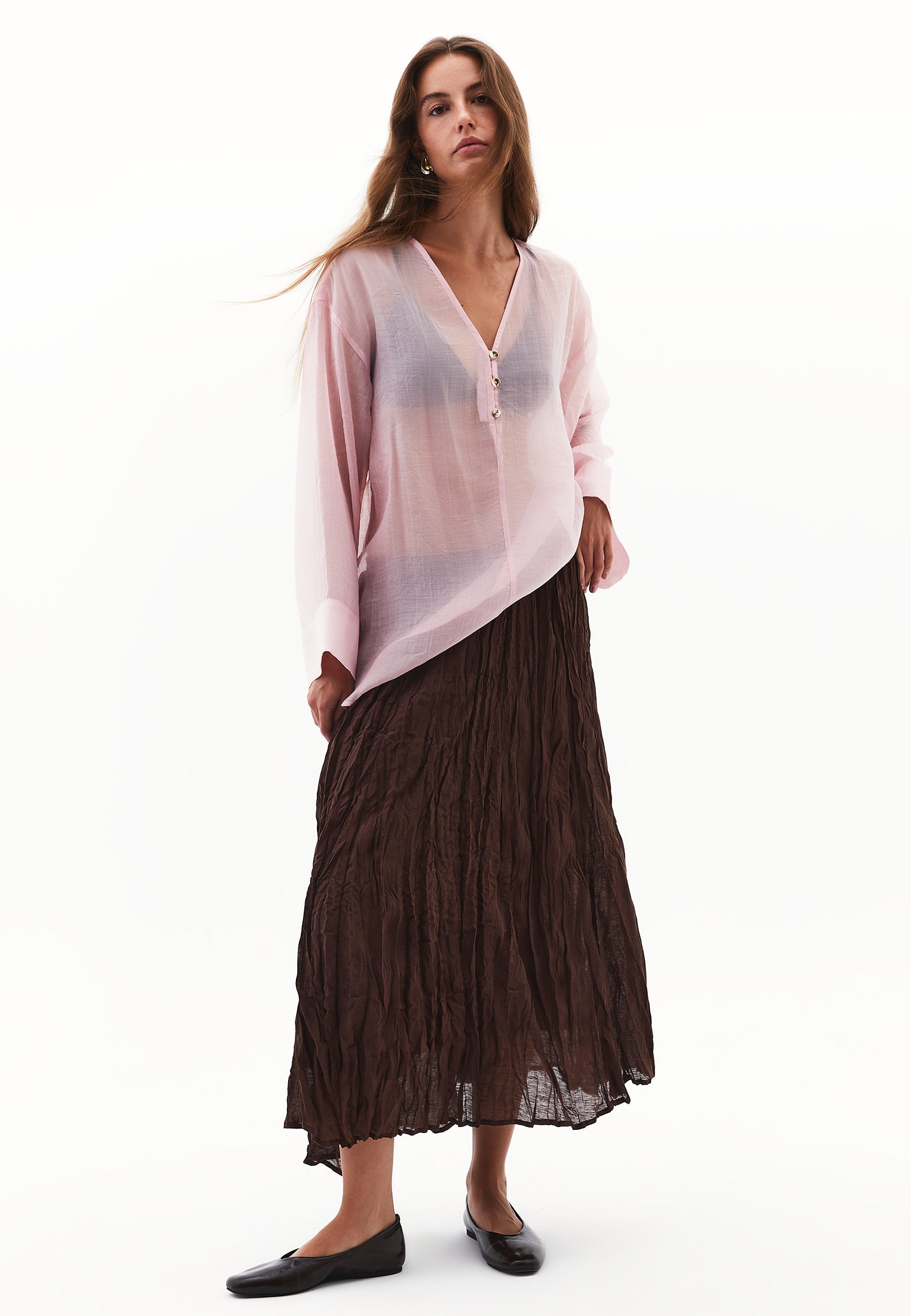 بلوزة تونيك مفصلة بأزرار - ZEPHYR