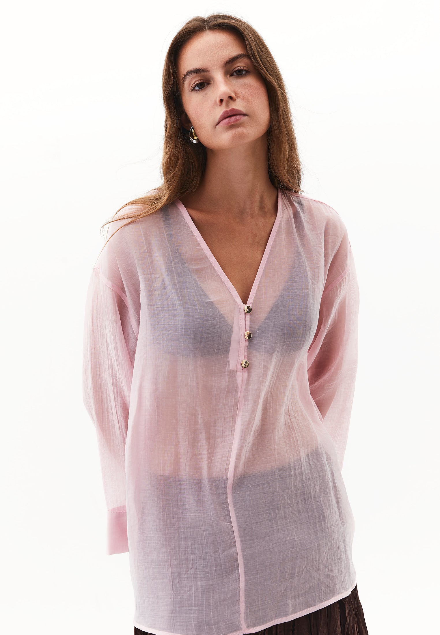 بلوزة تونيك مفصلة بأزرار - ZEPHYR