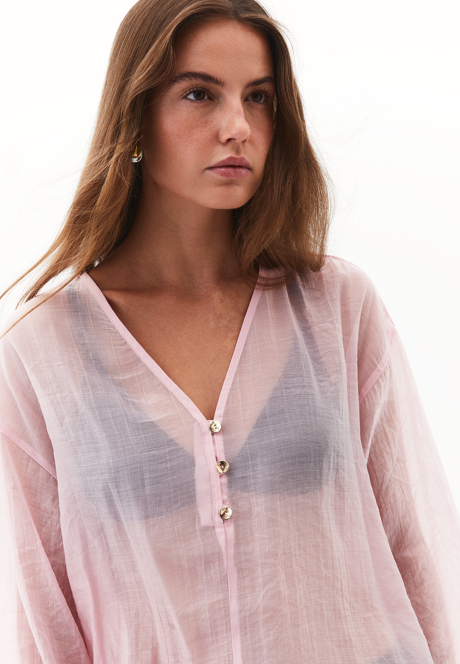 بلوزة تونيك مفصلة بأزرار - ZEPHYR