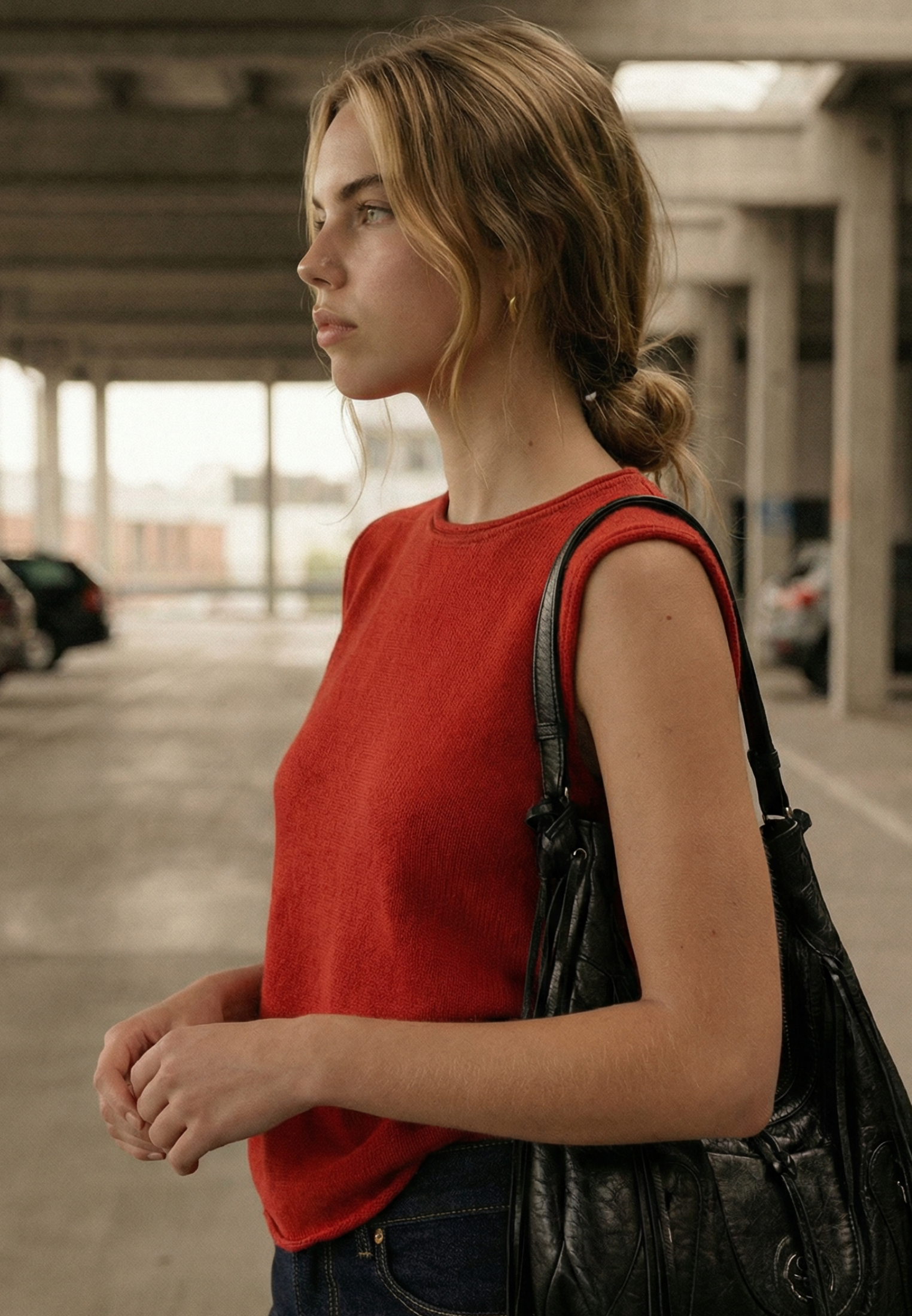 TUNIC TANK - RACING RED